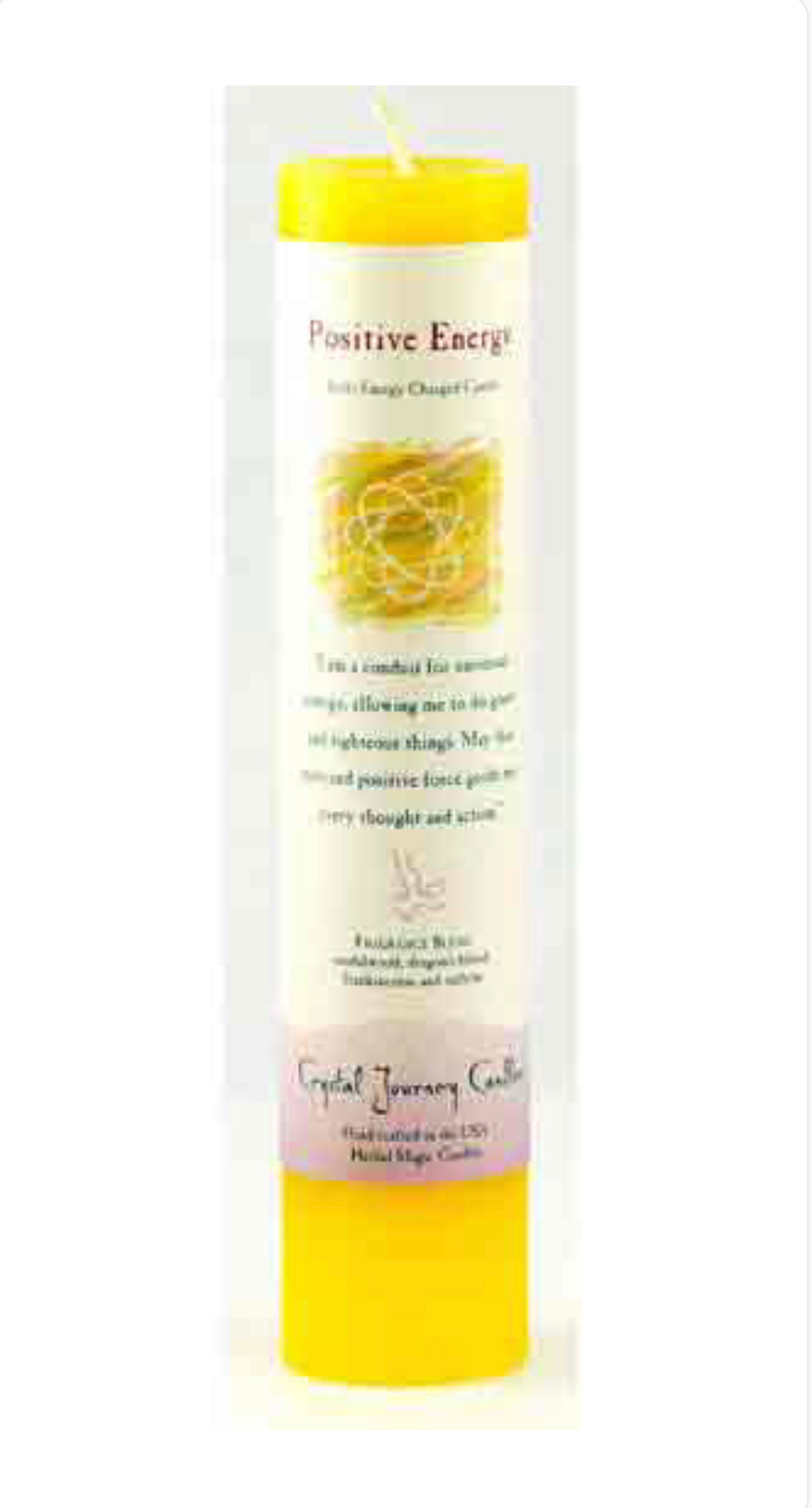 Positive Energy Reiki Charged Pillar Candle