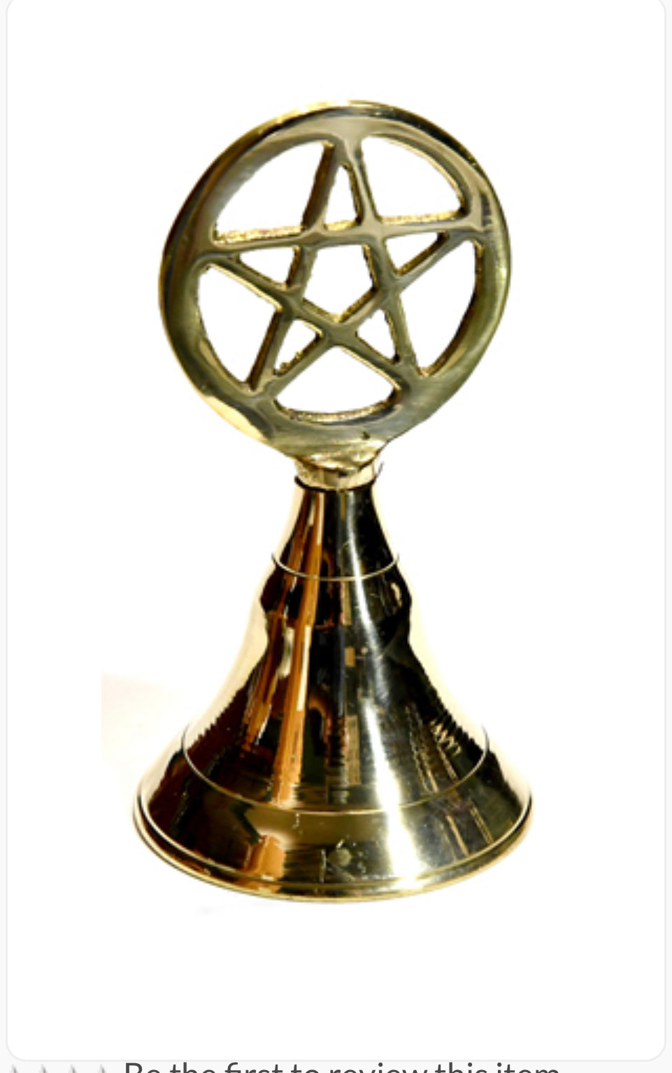 4" Pentagram Brass Bell