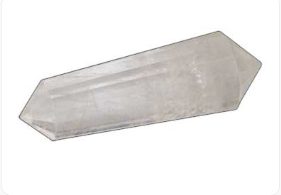 Double Terminated Quartz Point 2" Faceted