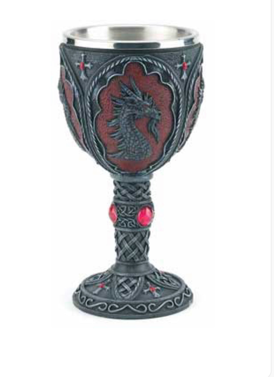 Dragon Chalice 7 1/2"