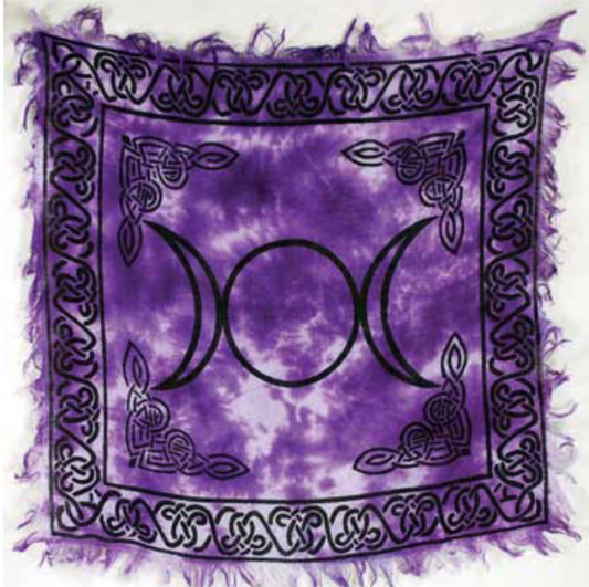 Triple Moon Altar Cloth 18" X 18"