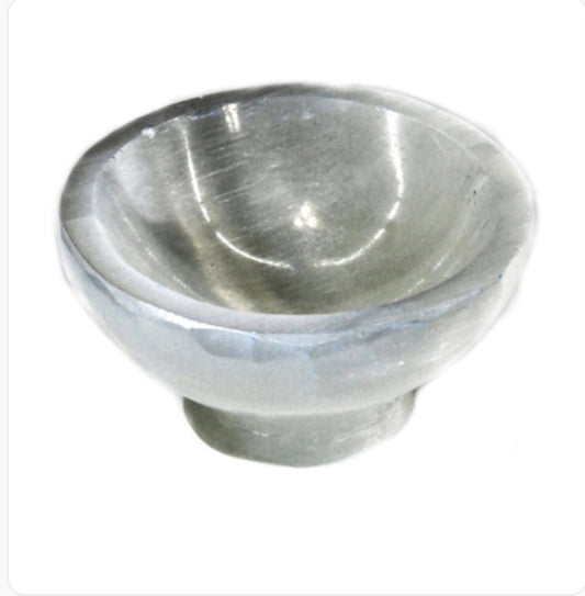 4" Selenite Stand Bowl
