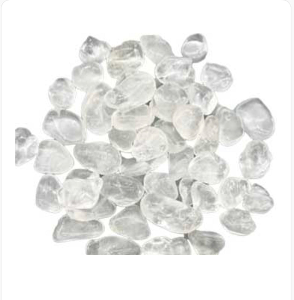 1 Lb Clear Quartz Tumbled Stones