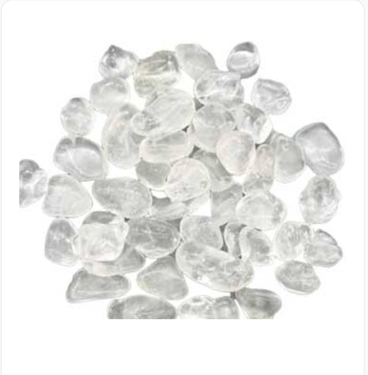 1 Lb Clear Quartz Tumbled Stones