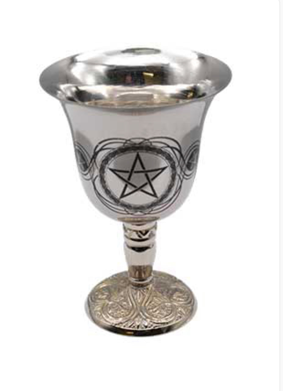 4 3/4" Pentagram Chalice Stainless Steel