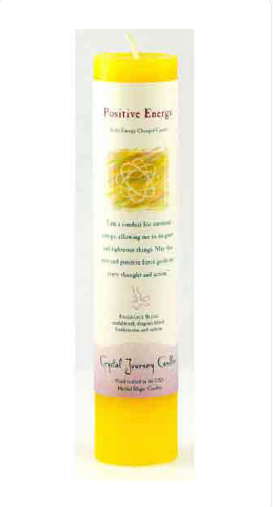 Positive Energy Reiki Charged Pillar Candle