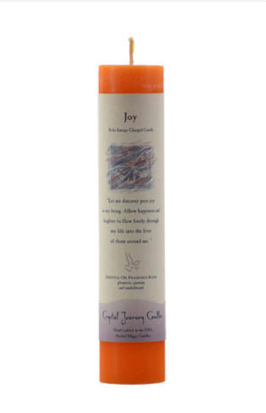Joy Reiki Charged Pillar Candle