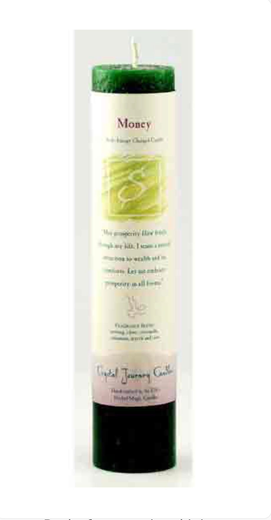 Money Reiki Charged Pillar Candle