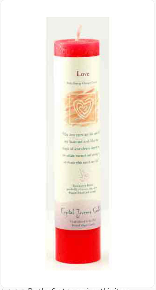 Love Reiki Charged Pillar Candle