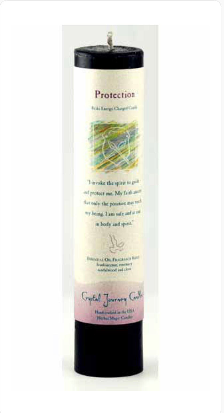 Protection Reiki Charged Pillar Candle
