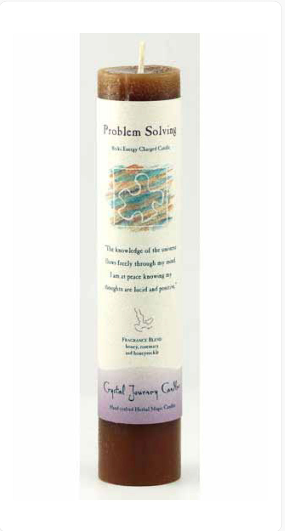Problem Solving Reiki Charged Pillar Candle