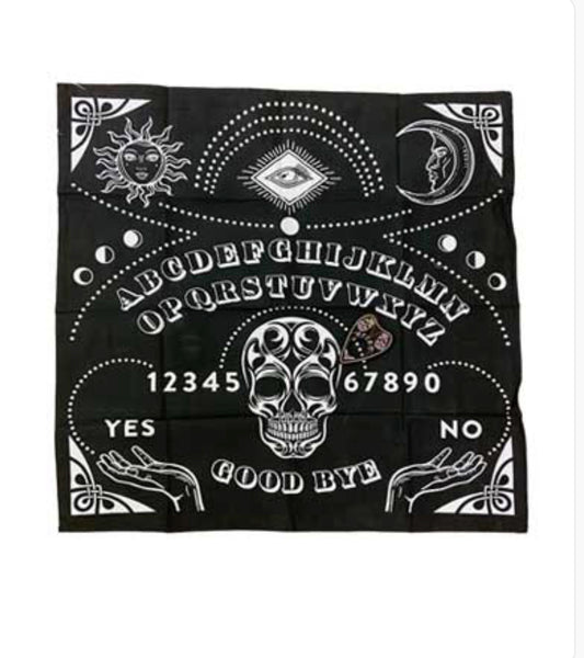 24"X24" Ouija, Black Mat