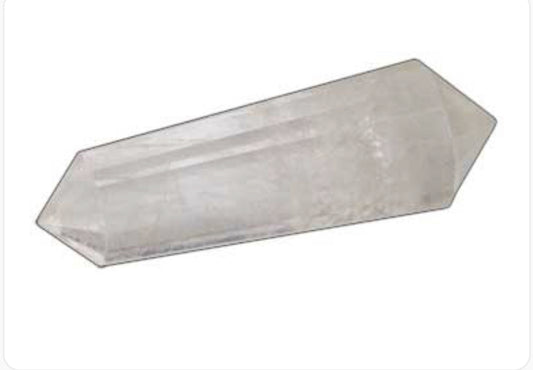 Double Terminated Quartz Point 2" Faceted