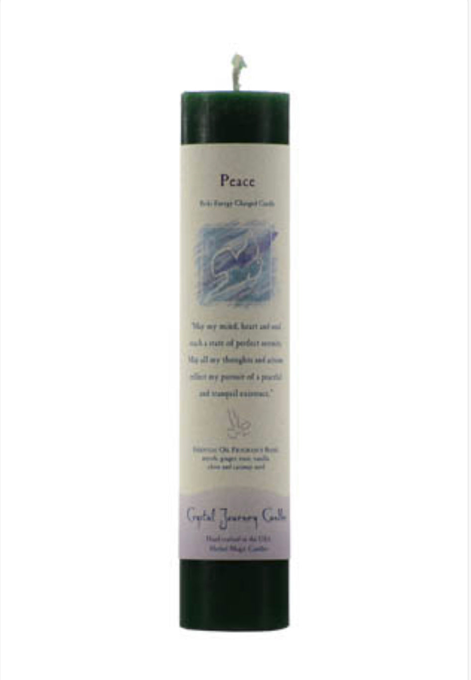 Peace Reiki Charged Pillar Candle